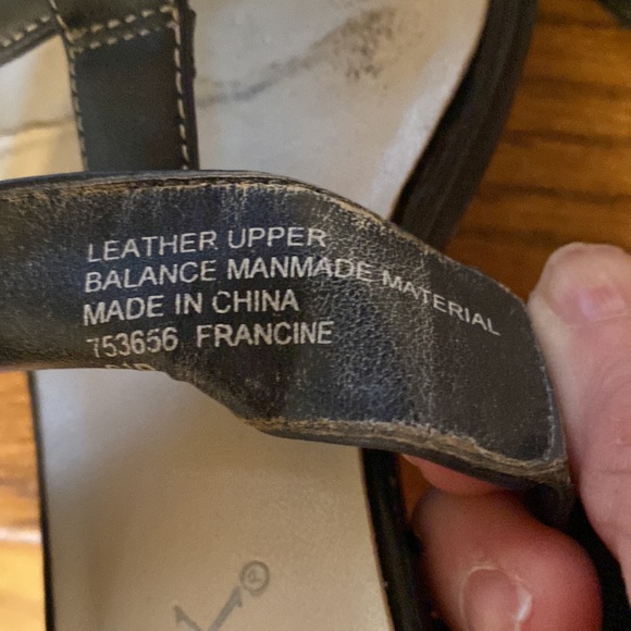 Navy Heeled Sandals - Picture 6 of 6